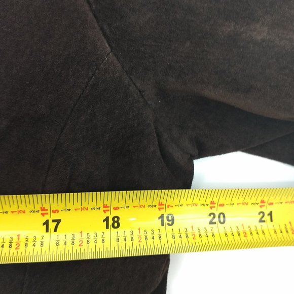 New York And Company 100% Suede Leather Jacket - Picture 8 of 9